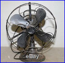 Rare antique GE General Electric 75423 AOU 3 speed oscillating fan collectible