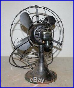 Rare antique GE General Electric 75423 AOU 3 speed oscillating fan collectible