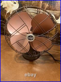 Refurbished 16 Emerson Art Deco Type 77648-SO Three Speed Oscillating Fan NICE