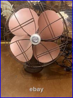 Refurbished 16 Emerson Art Deco Type 77648-SO Three Speed Oscillating Fan NICE