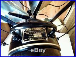 Restored Antique 16 Emerson D. C. Oscillator Fan