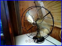 Restored Antique 16 Emerson D. C. Oscillator Fan