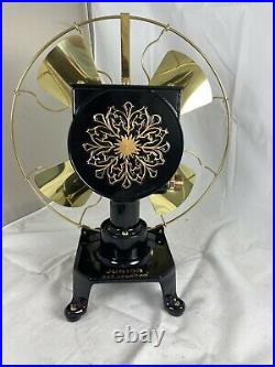 Restored Specialty Mfg Co 12 Brass Blade And Cage Water Fan. Rare Fan