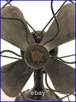 Robbins Meyer Antique Desk Fan Model 4100 Parts Restoration Collect Made In USA