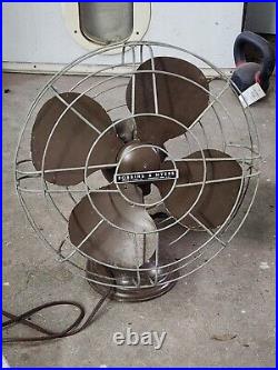 Robbins & Myers Antique Blade Fan in Good Working Condition