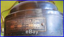 Robbins & Myers Fan Alternating Current Model 3804 antique 13