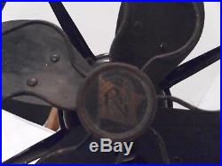 Robbins and Myers 1920's Antique Oscillating 3 Speed Electric Fan