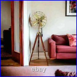 Royal Navy Antique Electric Pedestal Floor Fan with Tripod Stand Home Decor/Gift