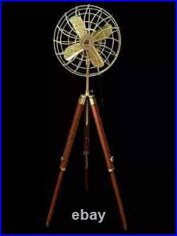 Royal Navy Antique Electric Pedestal Floor Fan with Tripod Stand Home Decor/Gift