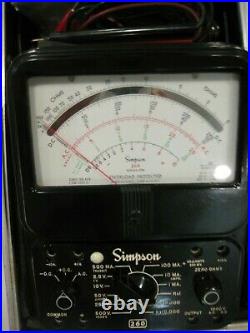 Simpson Multimeter Model 260 Series 6PM With Simpson AMP-CLAMP Model 150