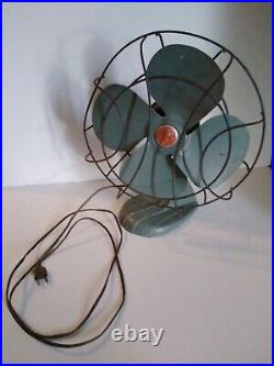 Sterling Electric Fan Metal Blade Works Great Vintage/Antique 1 Speed Powerful