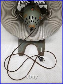 TESTED Mid Century Large Vornado 3-Speed Fan RARE Model 1001 With NAME ON GUARD