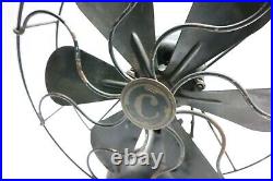 Used Antique Command Air 11 Electric Desk Fan 6 Blades 1 Speed Working! U