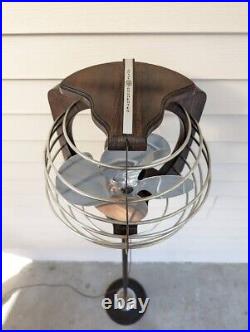 VERY RARE 1937 Royal Rochester Electric Oscillating Pedestal Floor Fan