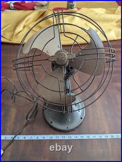 VIDEO 1930s Working vintage ge general electric fan Desk Antique Swivel Head