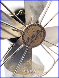 VINTAGE 1920's era ARCTIC AIRE Metal Desk fan 5132 Untested 11 in x 9 in