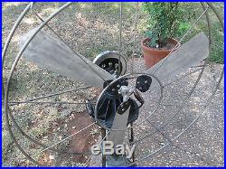 Vintage Antique Fan Jost Hot Air Fan Also Lake Breeze Fan Ge Fan Brass Blade Fan