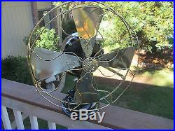 Vintage Fan Antique Fan Ge Pancake Fan 16 Brass Blade Fan Old Electric Fan