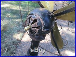 Vintage Fan Antique Fan Lake Breeze Fan Hot Air Fan C My Ge Fan Brass Blade Fan