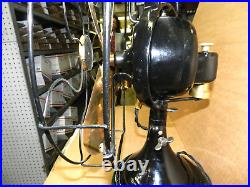 VINTAGE GENERAL ELECTRIC GE RESTORED Oscillating Fan 12 brass Blade