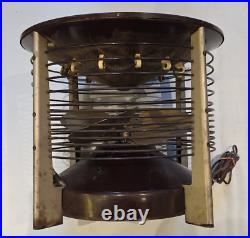 VTG LE John Hassock Metal Electric Floor Fan HEATER COOL Room Condition HF 12-1