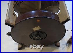 VTG LE John Hassock Metal Electric Floor Fan HEATER COOL Room Condition HF 12-1