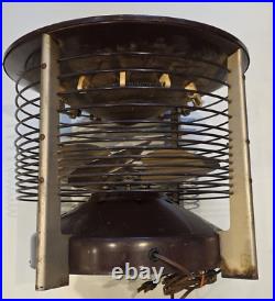 VTG LE John Hassock Metal Electric Floor Fan HEATER COOL Room Condition HF 12-1