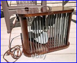 VTG Mathes Cooler Box Fan Wood & Metal Variable Speed Control LOCAL PICK UP ONLY