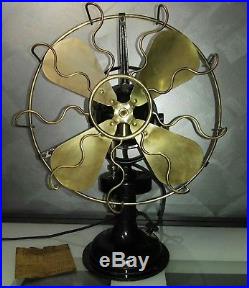 Ventilatore MARELLI BISA old electric fan antique desk tavolo parete molto raro