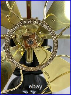 Very Nice 1897 Restored 12 Western Electric Brass Blade And Cage Bipolar Fan