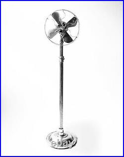 Very Rare Antique Electric Fan Beautiful 1920s Art Deco Pedestal Vintage Metal