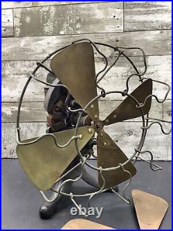 Very Rare THOMAS A EDISON Mfg Company C Frame Bipolar DC BATTERY FAN ca. 1890's