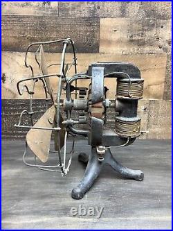 Very Rare THOMAS A EDISON Mfg Company C Frame Bipolar DC BATTERY FAN ca. 1890's