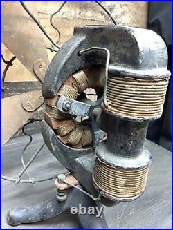 Very Rare THOMAS A EDISON Mfg Company C Frame Bipolar DC BATTERY FAN ca. 1890's