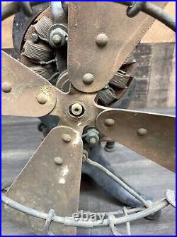 Very Rare THOMAS A EDISON Mfg Company C Frame Bipolar DC BATTERY FAN ca. 1890's