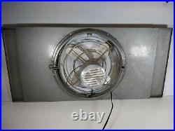 Vintage 10 Art Deco Electric Window Fan 13.5 x 24 Reverse Swivel Expandable