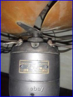 Vintage 10 Emerson 6250-K Electric Oscillating Desk Fan (Read Description)