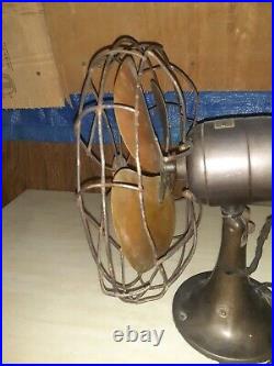 Vintage 10 Emerson 6250-K Electric Oscillating Desk Fan (Read Description)
