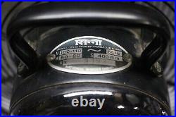 Vintage 12 CINNI Electric 3-Speed Oscillating Industrial Black Mid-Century Fan