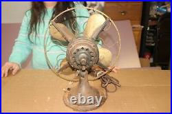 Vintage 1906 Westinghouse 149575 3 Speed Brass Blade/Cage 12 Electric Fan WORKS