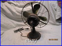 Vintage 1909 Ge 12 Inch Small Motor Yoke Fan (922625) Works