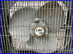 Vintage 1930s LAU Blower Company Dayton Ohio Metal Box Fan Model NA1216 Works