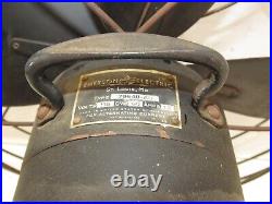 Vintage 1940`s Emerson Electric Fan 4 Blades & 3 Speed Oscillating 79648 Au