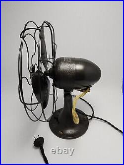 Vintage 1940`s Emerson Electric Fan 4 Blades Oscillation Works