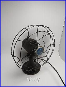 Vintage 1940`s Emerson Electric Fan 4 Blades Oscillation Works