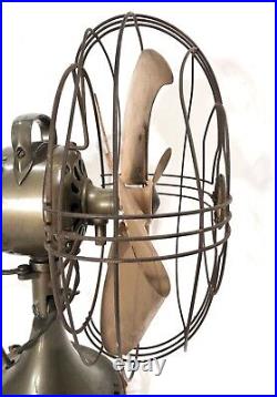 Vintage 1940's General Electric Oscillating Vortalex Fan 4 Blade 3 Speed Working