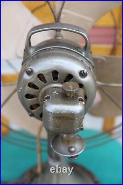 Vintage 1940s General Electric Vortalex Oscillating Fan 16 Blade industrial