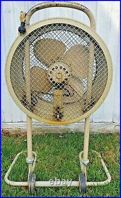 Vintage 1949 Westinghouse Mobilaire Industrial Fan Model 16MA2 Working Condition