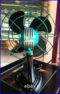 Vintage 1950's Westinghouse Evergreen Electric Fan Art Deco, Refurbished