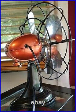 Vintage 1950's Westinghouse Twilight Orange Electric Fan Art Deco, Refurbished